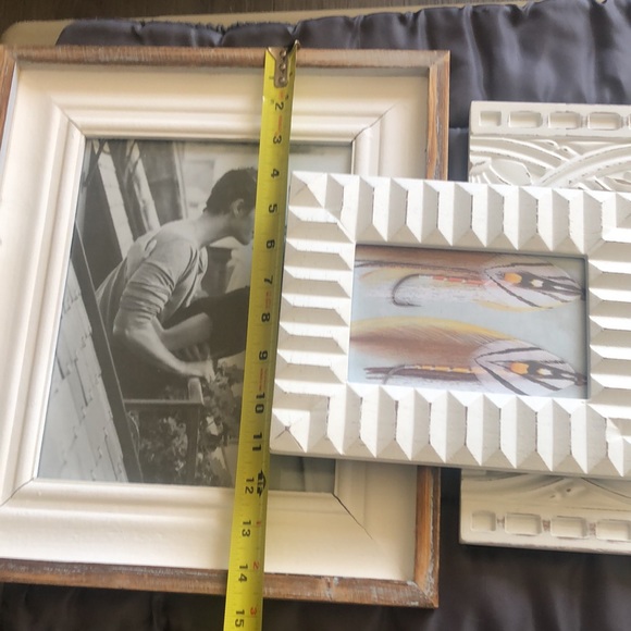 COPY - Set of three vintage look white wash photo frames. - Picture 6 of 6